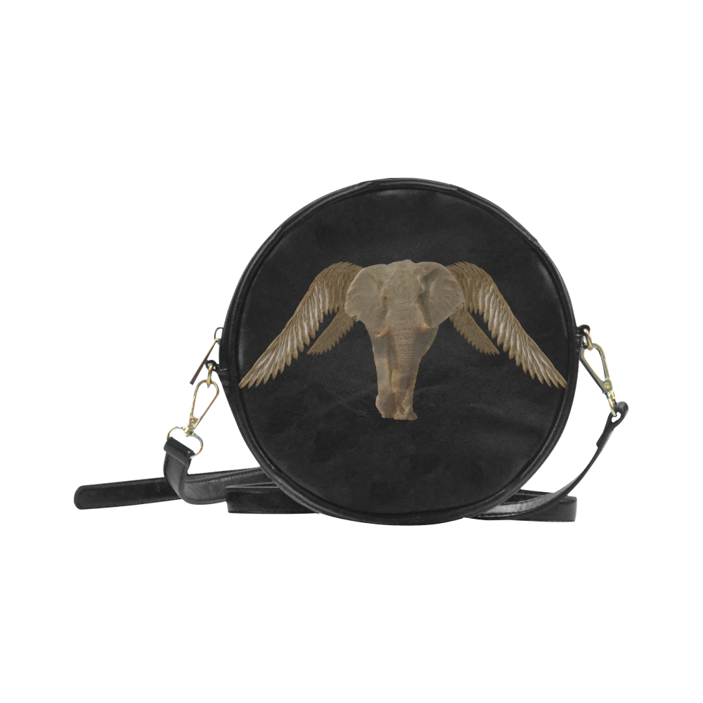 The Flying Elephant Round Sling Bag (Model 1647)