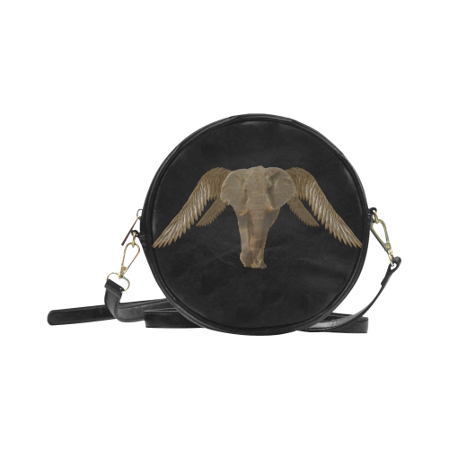 The Flying Elephant Round Sling Bag (Model 1647)