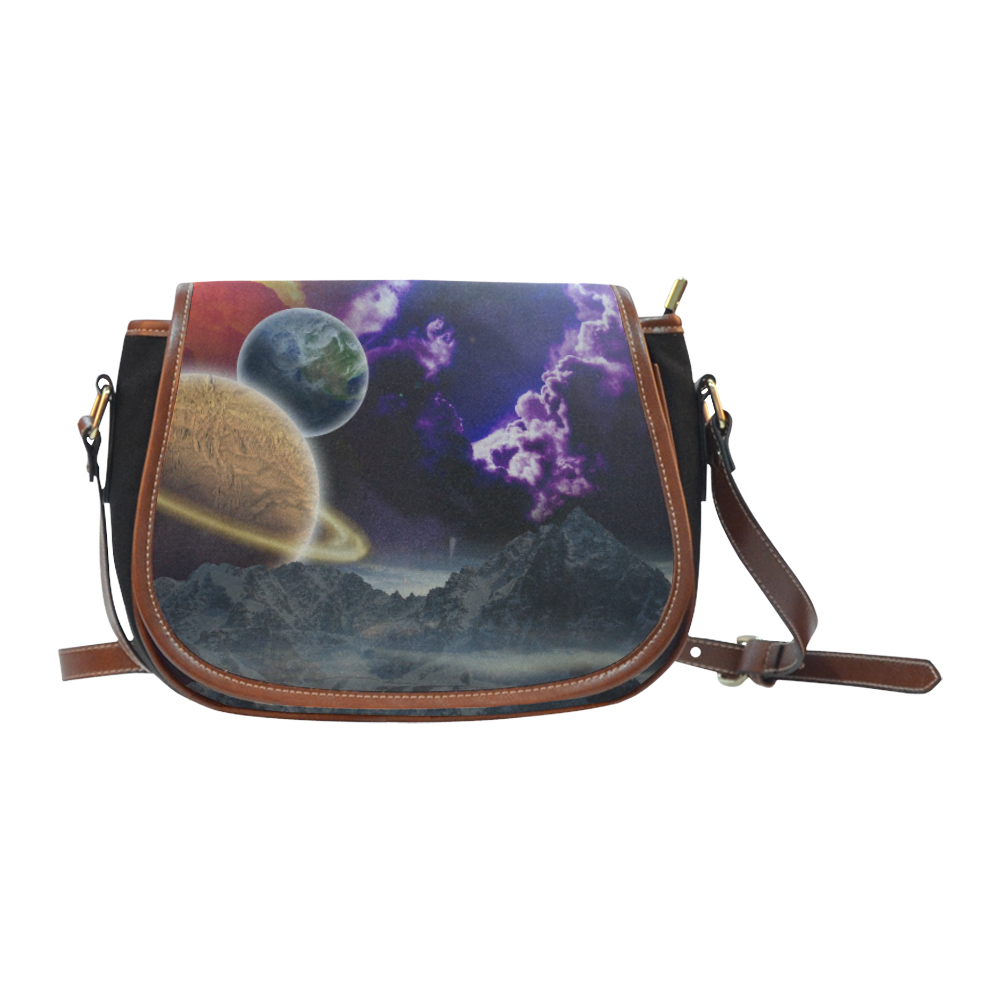 Strange Galaxy Saddle Bag/Small (Model 1649) Full Customization