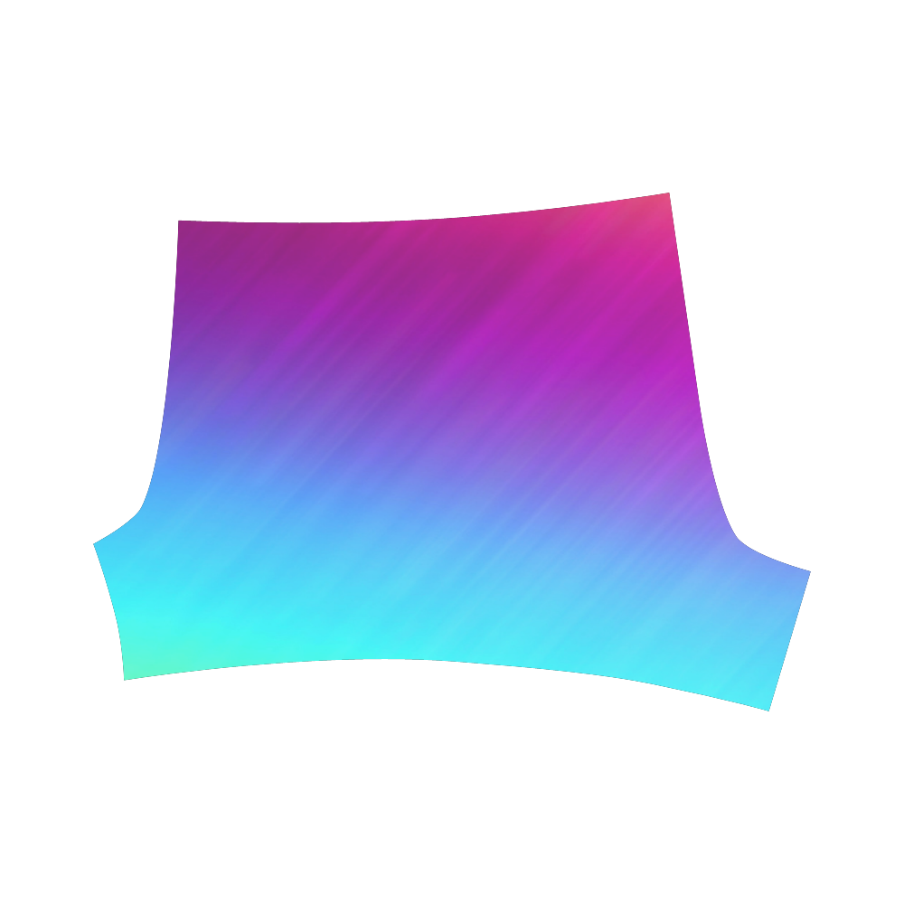 Neon Rainbow Rays Of Light Briseis Skinny Shorts (Model L04)