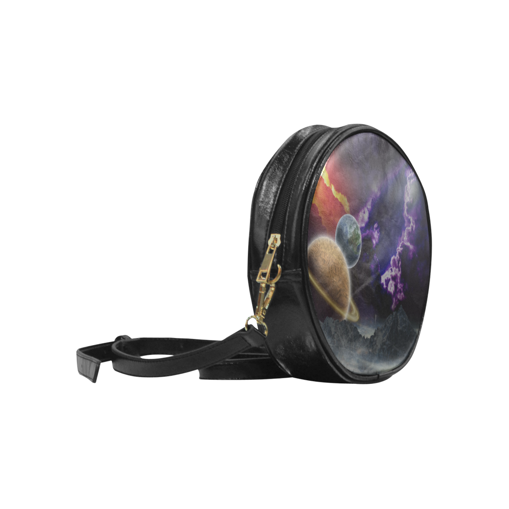 Strange Galaxy Round Sling Bag (Model 1647)