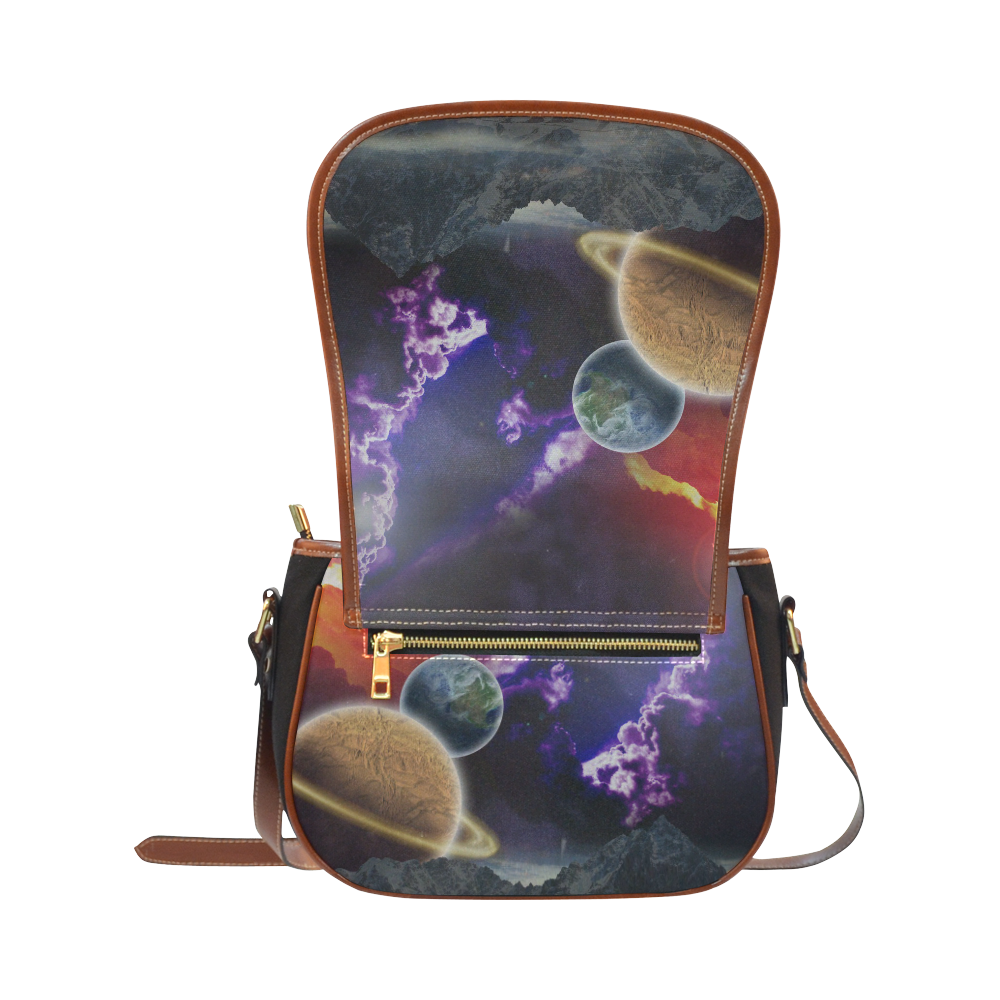 Strange Galaxy Saddle Bag/Small (Model 1649) Full Customization
