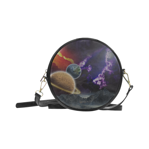 Strange Galaxy Round Sling Bag (Model 1647)