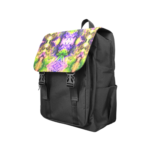 Green,Purple Yellow ,Goa Pattern Casual Shoulders Backpack (Model 1623)