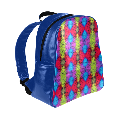 Colorful Painting Goa Pattern Multi-Pockets Backpack (Model 1636)