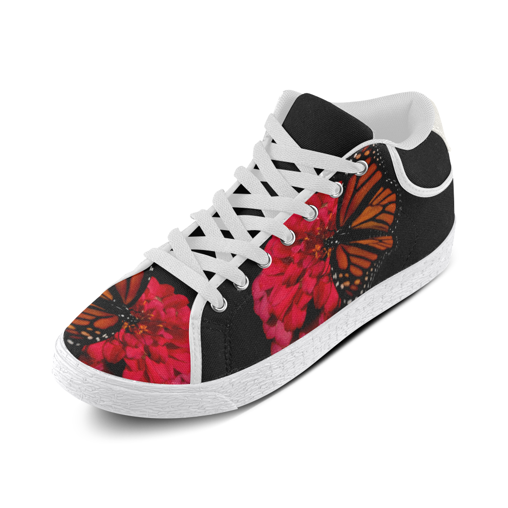 Bloom n Butterfly Women's Chukka Canvas Shoes (Model 003) | ID: D569076