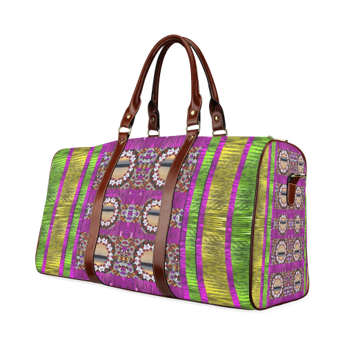 Rainbow love for the nature and sunset Waterproof Travel Bag/Small (Model 1639)