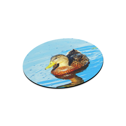 Duck Reflected Round Mousepad