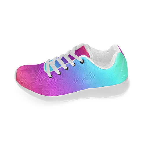 Neon Rainbow Rays Of Light Women’s Running Shoes (Model 020)