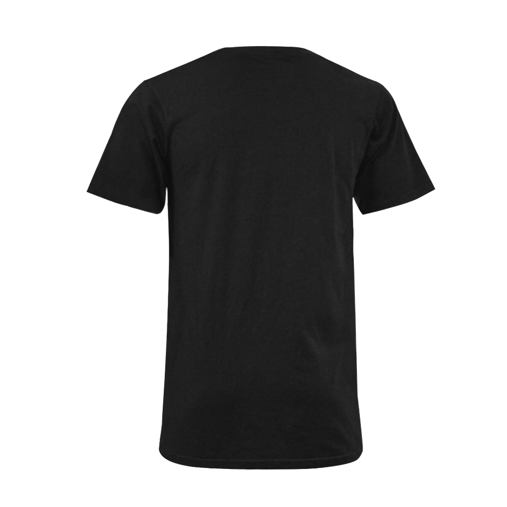 pug love Men's V-Neck T-shirt  Big Size(USA Size) (Model T10)