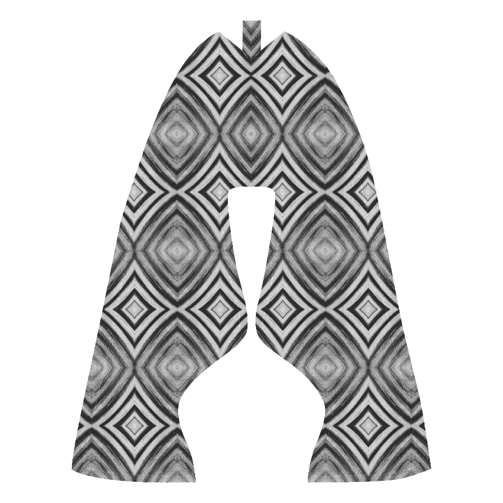 black and white diamond pattern Men’s Running Shoes (Model 020)