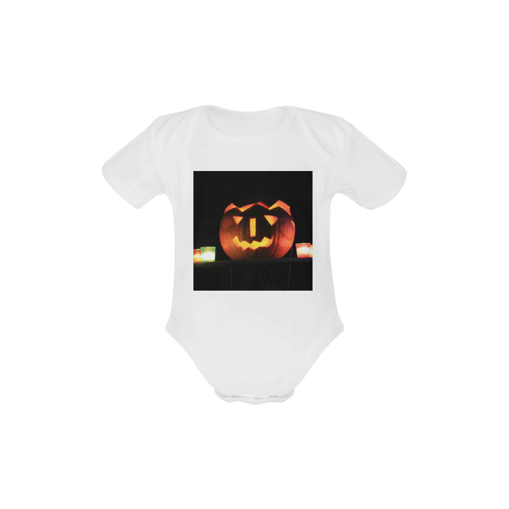 Halloween20160805 Baby Powder Organic Short Sleeve One Piece (Model T28)