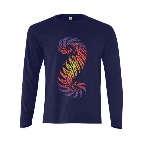 Fern Centipede Sunny Men's T-shirt (long-sleeve) (Model T08)