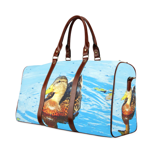 Duck Reflected Waterproof Travel Bag/Small (Model 1639)