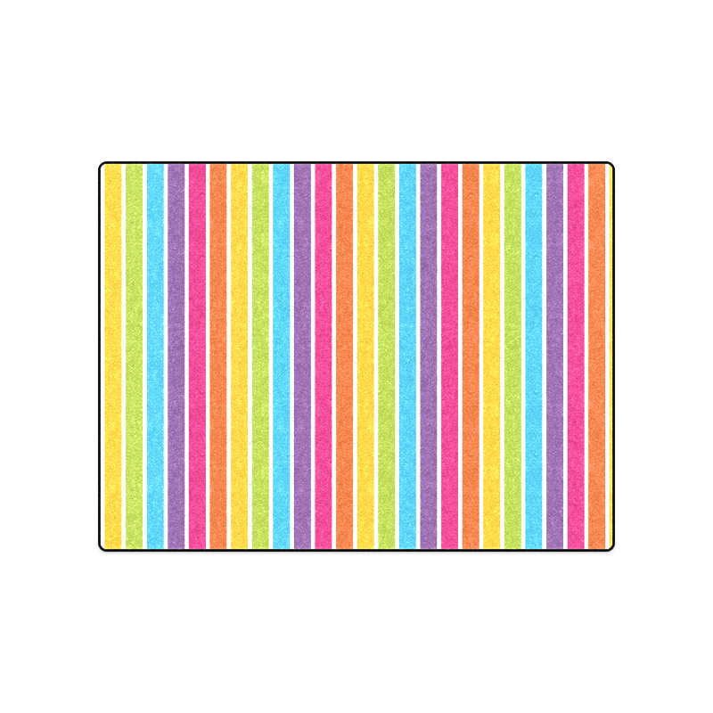 rainbow stripes Blanket 50"x60"