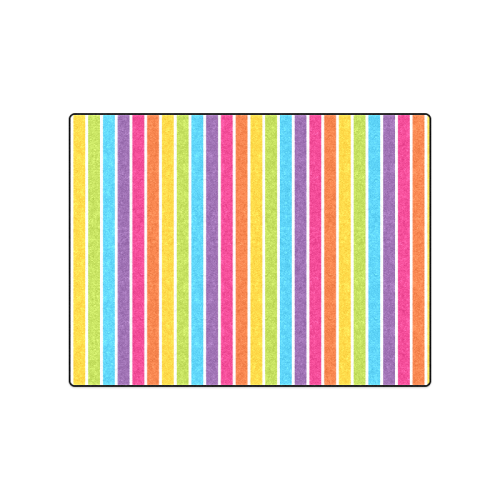 rainbow stripes Blanket 50"x60"