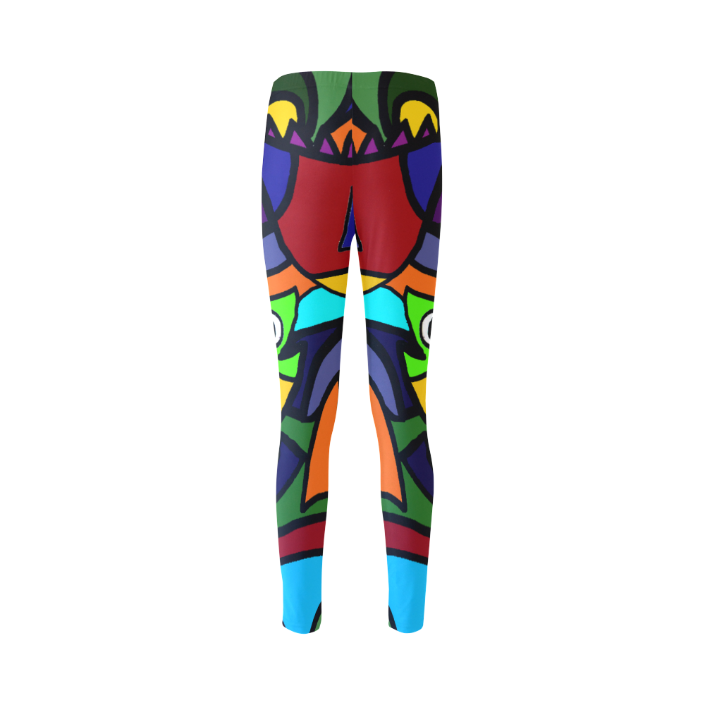 Colorful Cool Fish Abstract Art Cassandra Women's Leggings (Model L01)
