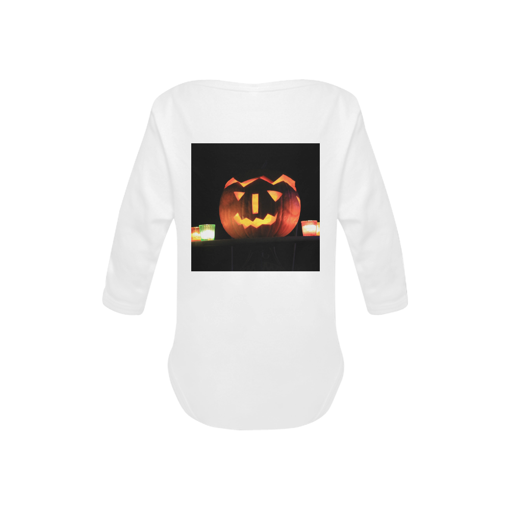 Halloween20160805 Baby Powder Organic Long Sleeve One Piece (Model T27)