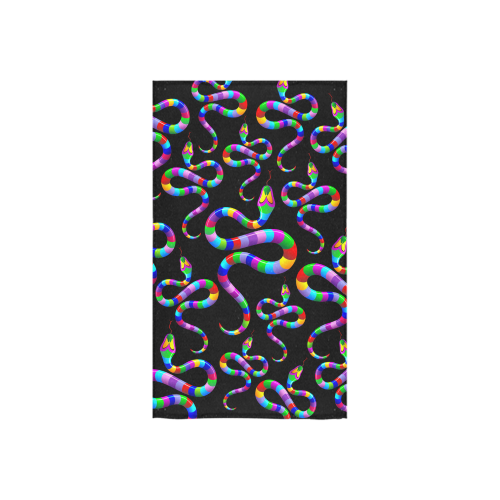Snake Psychedelic Rainbow Colors Custom Towel 16"x28"