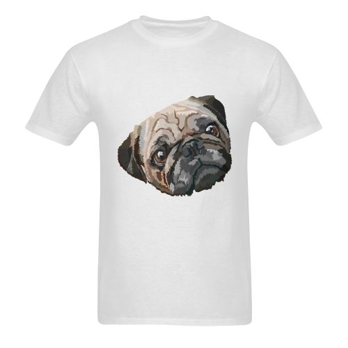 pug love Sunny Men's T- shirt (Model T06)