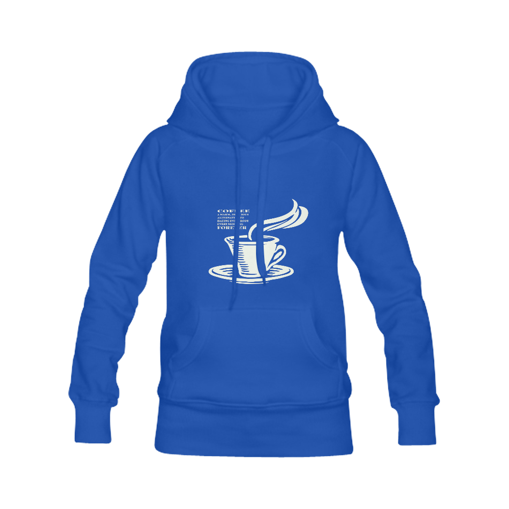 coffee-weiss Women's Classic Hoodies (Model H07)