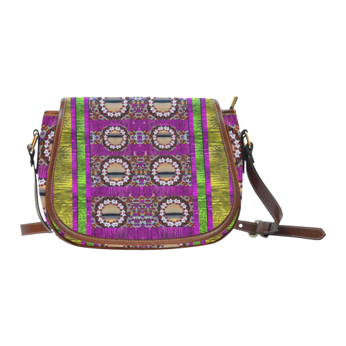 Rainbow love for the nature and sunset Saddle Bag/Small (Model 1649) Full Customization