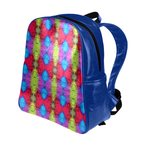 Colorful Painting Goa Pattern Multi-Pockets Backpack (Model 1636)