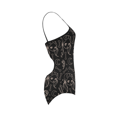 GOTHIC GIRL BATHERS Strap Swimsuit ( Model S05)