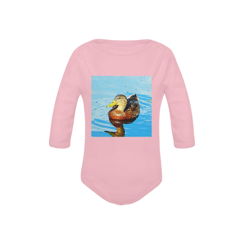 Duck Reflected Baby Powder Organic Long Sleeve One Piece (Model T27)