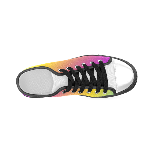Rainbow Sunbeams After The Rain Men's Classic Canvas Shoes (Model 018)