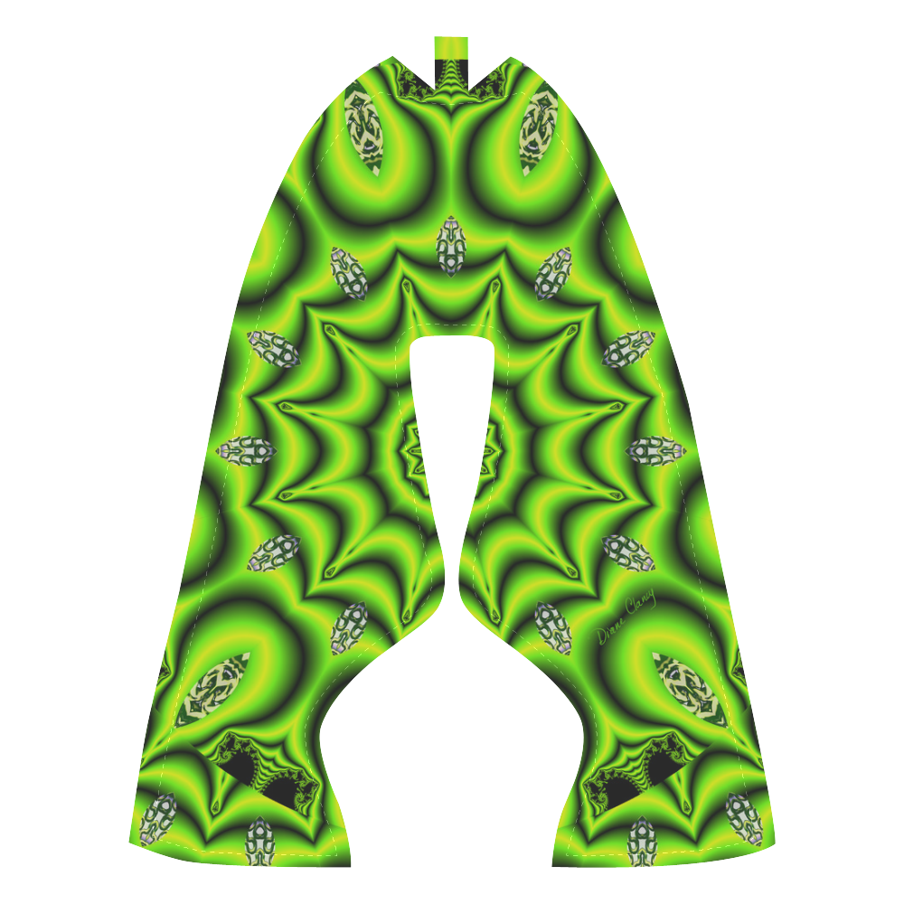 Spring Lime Green Garden Mandala, Abstract Spirals Women’s Running Shoes (Model 020)