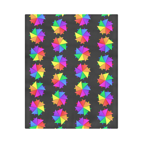 rainbow pinwheel Duvet Cover 86"x70" ( All-over-print)