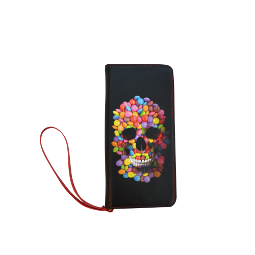 Halloween Candy Sugar Skull Women's Clutch Wallet (Model 1637)