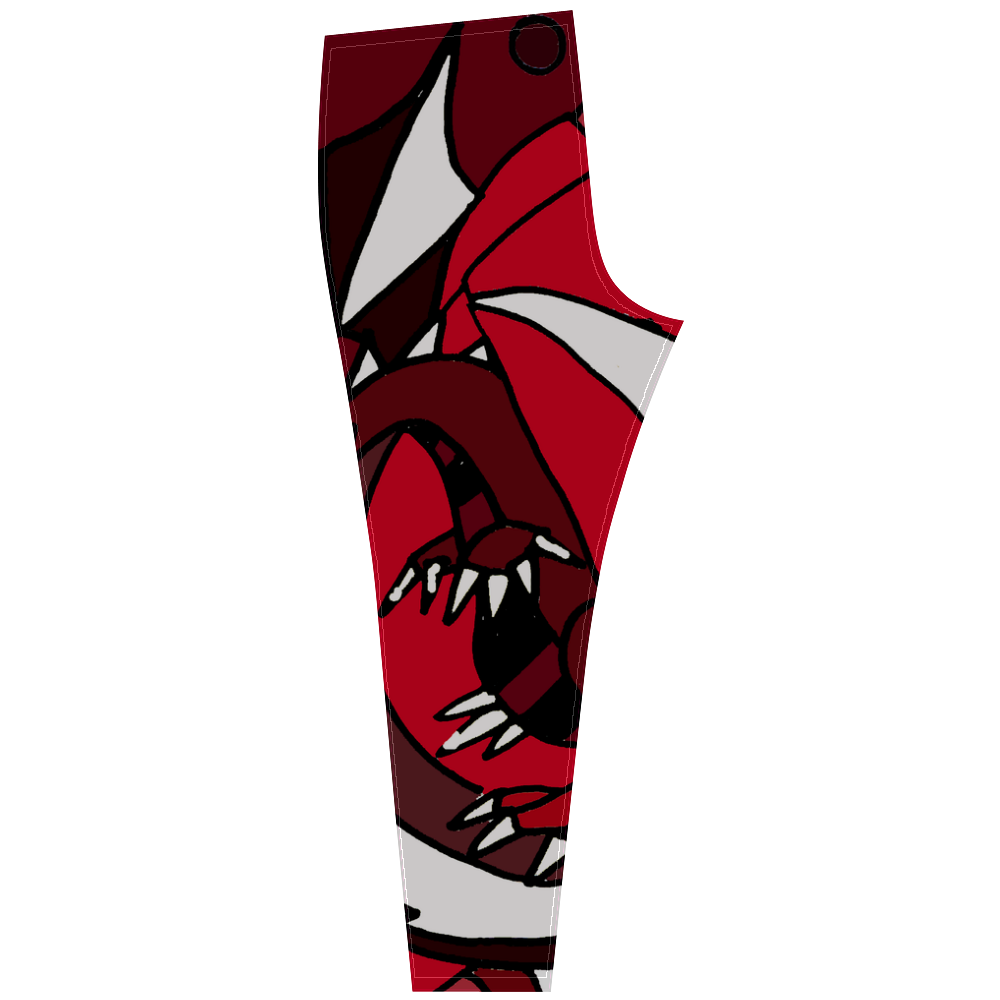 Awesome Red Dragon Art Cassandra Women's Leggings (Model L01)