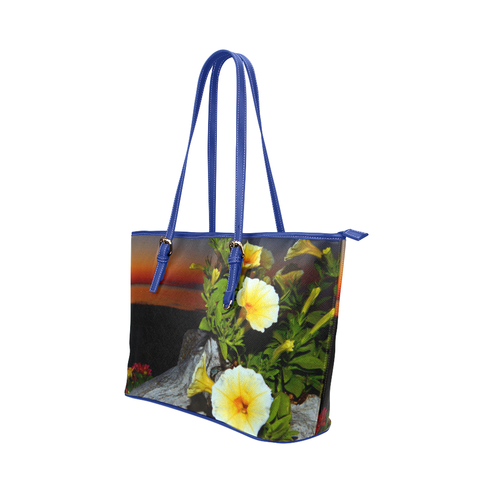 Evening Rhapsody Leather Tote Bag/Small (Model 1651)