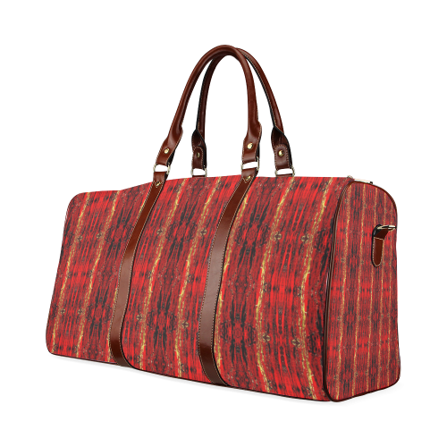 Red Gold, Old Oriental Pattern Waterproof Travel Bag/Small (Model 1639)