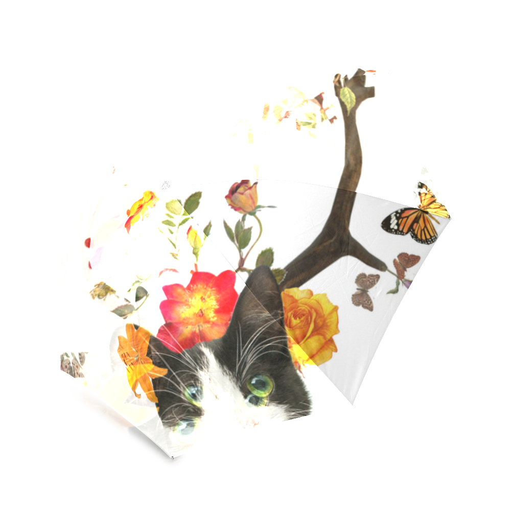cats horns Foldable Umbrella (Model U01)