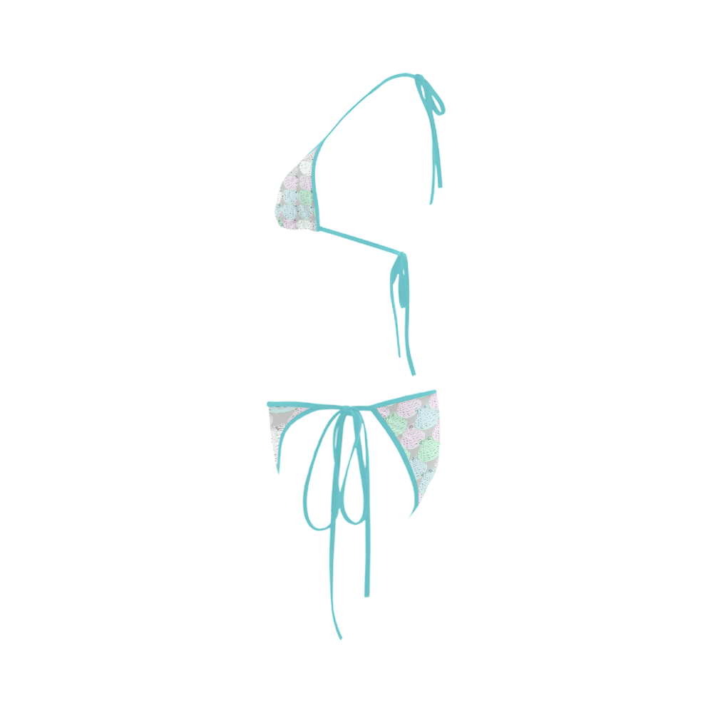 The Universe in a Conch-Shell/ Blue Custom Bikini Swimsuit