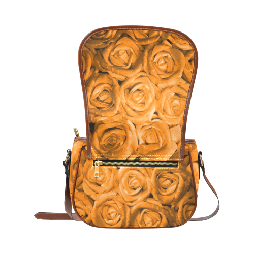 gorgeous roses M Saddle Bag/Large (Model 1649)