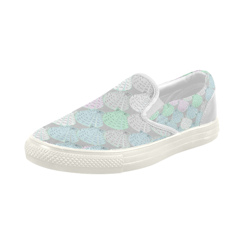 The Universe in a Conch-Shell Women's Slip-on Canvas Shoes (Model 019)