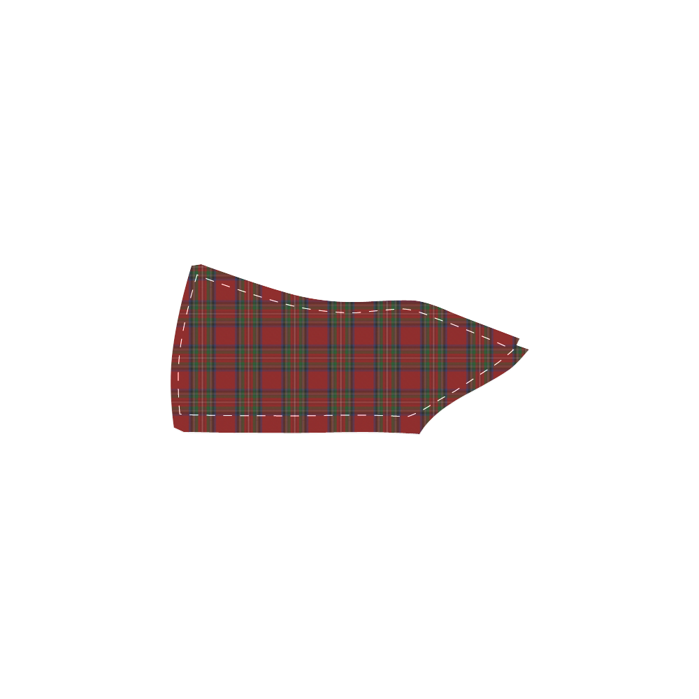 Tartan Plaid and Scottie Dog by ArtformDesigns Women's Slip-on Canvas Shoes (Model 019)