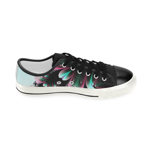 Twilight Comes To The Meadow Fractal Abstract Women's Classic Canvas Shoes (Model 018)