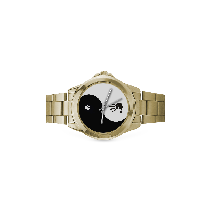 Dogs and Humans Custom Gilt Watch(Model 101)