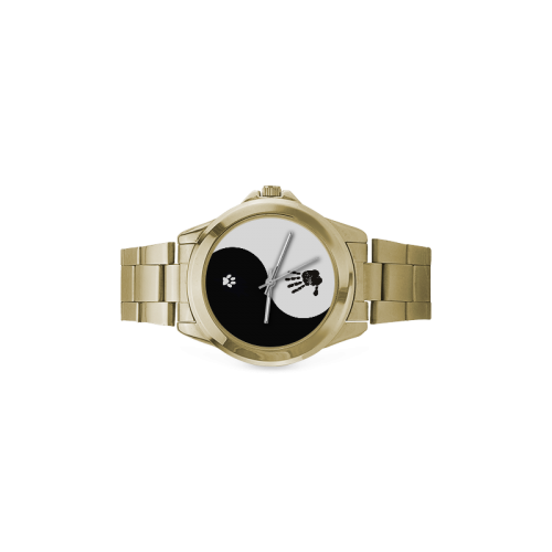 Dogs and Humans Custom Gilt Watch(Model 101)