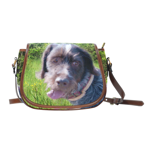 Dog Wirehaired Pointing Griffon Saddle Bag/Large (Model 1649)