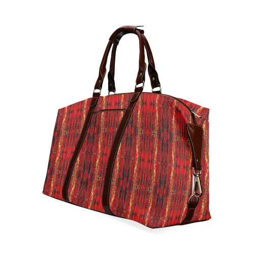 Red Gold, Old Oriental Pattern Classic Travel Bag (Model 1643)