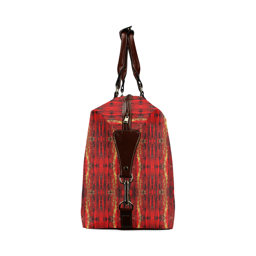 Red Gold, Old Oriental Pattern Classic Travel Bag (Model 1643)