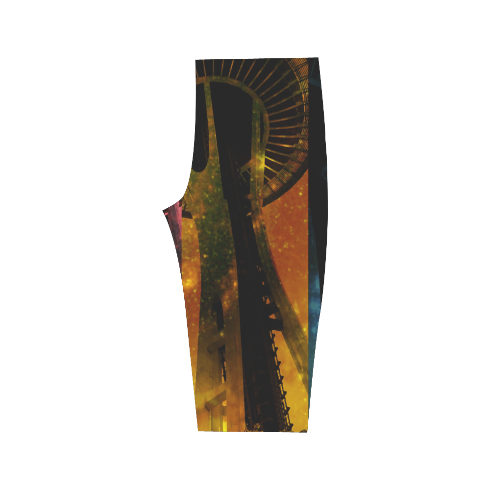Seattle Space Needle Hestia Cropped Leggings (Model L03)