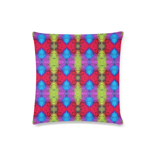 Colorful Painting Goa Pattern Custom Zippered Pillow Case 16"x16"(Twin Sides)