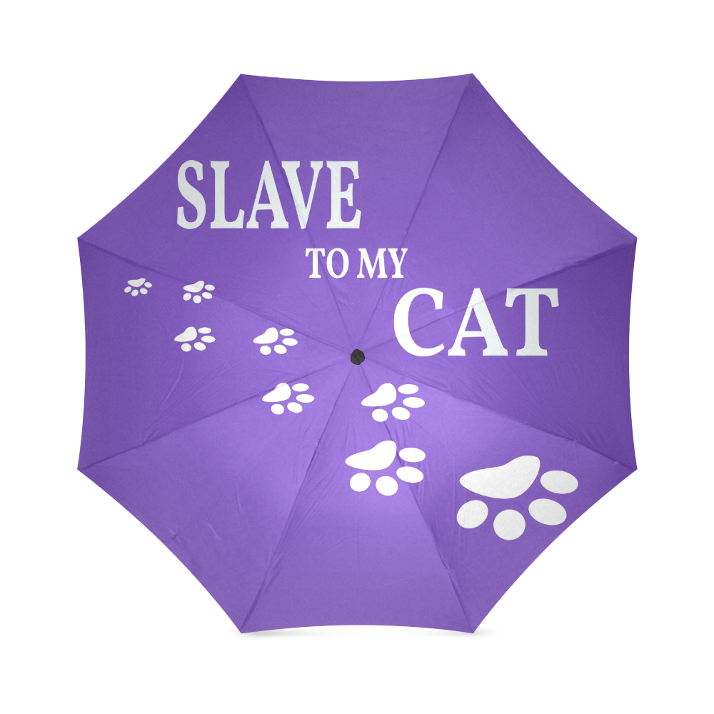Slave to my cat 2 Foldable Umbrella (Model U01)